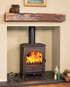 Poêle à bois autoportant pour intérieur, grande surface chauffante - Product Image 1