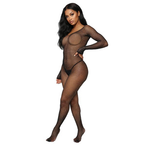 2021 nouvelles femmes transparentes Sexy chaud creux respirant <span class=keywords><strong>grande</strong></span> <span class=keywords><strong>taille</strong></span> body pour femmes et fille - Product Image 1