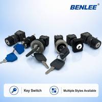 Interrupteur à bouton BENLEE 22 mm IP40 1NO1NC 2NO2NC AC250V OEM/ODM disponible