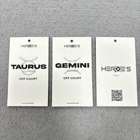 Étiquettes volantes personnalisées de marque de luxe de haute qualité pour vêtements sacs à main étiquette volante personnalisée de marque en plastique PVC avec épingle et corde