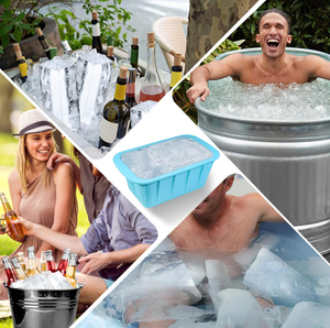 <span class=keywords><strong>Silicone</strong></span> khối băng khuôn Thêm lớn 8-pound tái sử dụng thép gia cố khối băng Xô đá cho tủ đông - Product Image 5