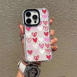 Funda Protectora para Teléfono con Diseño de Corazón y Letras Anti-Caídas para iPhone 16 Pro Max 14 15 13 12 11 XS MAX XR 7 8 Plus, Carcasa Resistente a Impactos - Product Image 5