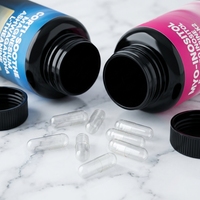 Capsules de soutien immunitaire antioxydant à base de plantes (Magnésium, L-Théanine et Ashwagandha) de qualité alimentaire, marque OEM, 60 gélules pour adultes
