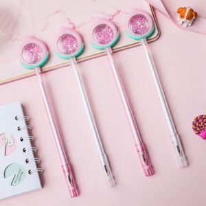 2022 New Creative Cartoon Fruit Design <b>Pen</b> Cute Peach Glitter <b>Pen</b> Stylus - Product Image 3