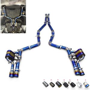 Sortie d'usine - Tuning des tuyaux d'échappement pour <span class=keywords><strong>Dodge</strong></span> <span class=keywords><strong>Charger</strong></span> <span class=keywords><strong>V6</strong></span> 3.6L <span class=keywords><strong>2016</strong></span>-2023 - Systèmes d'échappement Catback en titane avec soupape - Product Image 1