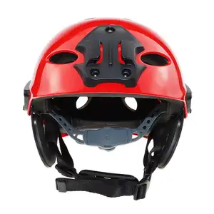 带遮阳板的户外运动安全帽Abs外壳水头盔可调救援头盔