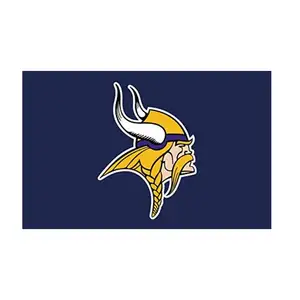 Custom 100% Polyester 3x5ft Sportteam Minnesota Vikings Vlag Met Grommets