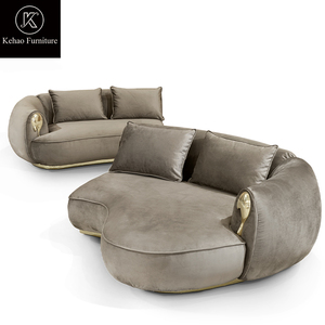 Boca Luxury Home Furniture, designs de meubles de salon européens, <span class=keywords><strong>canapé</strong></span> en tissu <span class=keywords><strong>nubuck</strong></span> 1, <span class=keywords><strong>2</strong></span>, 3 <span class=keywords><strong>places</strong></span> en forme de C, ensemble de meubles de salon - Product Image 3
