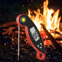 Thermomètre à viande à lecture instantanée Alpha Digital Gadgets de cuisine ménagers essentiels pour la cuisson au barbecue en plastique durable