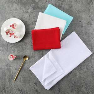 Saco de farinha toalhas, panos de prato 100% algodão, panos de prato em branco para uso de cozinha com estampa personalizada DIY (branco) - Product Image 5