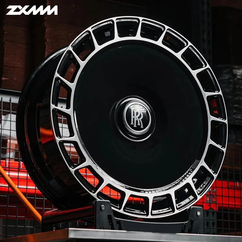 ZXMM monoblock forged wheel 18 20 22 26 inch wheel 5x114.3 rim 5x112 5x120 6x139.7 rim 24 inch wheel for Rolls-Royce bmw