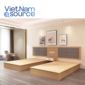 Lit en bois classique pour meubles de chambre à coucher-Lit en bois dur avec cadre robuste pour une durabilité durable-Tailles personnalisées disponibles - Product Image 4