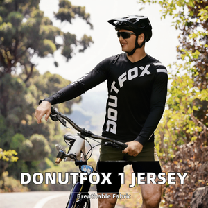 Maillot de cyclisme à manches longues DONUTFOX 1 2026 personnalisé VTT DH MX Route Polyester Taille S CN GUA - Product Image 2