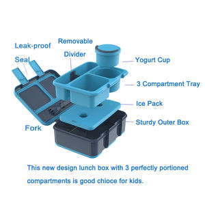 ชุดกล่องเบนโตะสำหรับเด็ก, กล่องข้าวกล่องอะนิเมะร้อนและเย็น - Product Image 3