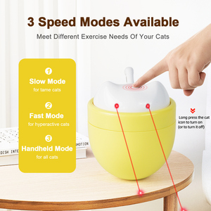Smart Laser Cat Toy with Double Laser Beams Automatic Interactive Toy for Indoor Chase, Agility Exercise &amp; Mental <strong>Stimulation</strong> - Product Image 5