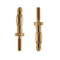 Série complète de fiches bananes plaquées or Amass 2mm 3.5mm 4mm mâle et femelle connecteur balle or fiche banane