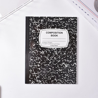 Carnet portable personnalisé B5 en tissu rigide à texture marbrée 24,8*19cm 60 feuilles 120 pages reliure parfaite emballage en sac OPP pour l'école