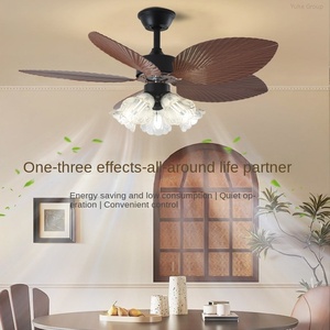 Ventilateur de plafond moderne à pales en ABS 5, à intensité variable, avec lumières et télécommande - Product Image 6