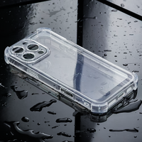 En vrac épais Anti jaune choc pare-chocs Tpu Transparent clair coque de couverture arrière accessoires mobiles étui de téléphone portable pour iPhone Samsung