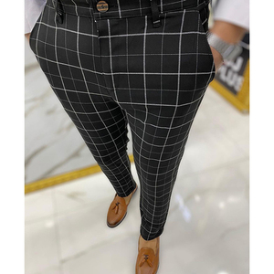Pantalons à carreaux pour hommes, <span class=keywords><strong>pantalon</strong></span> léger pour hommes, à séchage rapide, de jogging décontracté, mode - Product Image 4