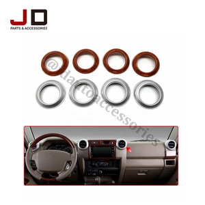 JD AUTO 랜드크루저 70 시리즈(FJ70/FJ76/FJ79) 2024-2026 클래식 스타일 표준형용 신형 레드 고품질 원목 인테리어 키트 - Product Image 4