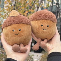 스팟 구르메 펀 브리오 자수 꼬치 모양 가방 장식 플러시 헤이즐넛 인형 컴포터 펜던트 선물 키체인 PP 코튼 파티 유니섹스