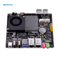 Carte Mini PC Qotom pour ordinateur de bureau industriel, processeur Celeron intégré