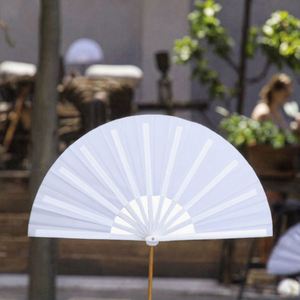 Abanico Plegable de Plástico Grande y Colorido de 33 cm, Personalizado, Abanicos de Kung Fu para Mujeres, para Baile Festivo y Graduación - Product Image 3