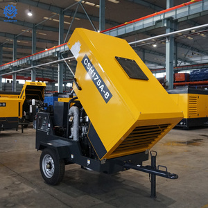 Compresseur d'air diesel portable CSH175A-8 185 Cfm 145 Psi 8 Bar 36,8 Kw avec remorque pour le sablage - Product Image 5