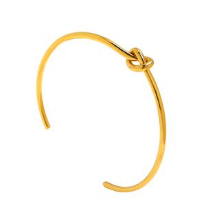 2025 Vintage Style Gold <b>Stainless</b> <b>Steel</b> Cuff Open Knot Bracelet Unisex Gift Jewelry Accessories - Product Image 2