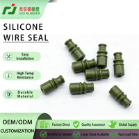 Connecteur automobile étanche en caoutchouc 900324-4, silicone vert, 1 voie, huilé, pour faisceau de câbles