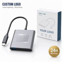Hub USB C a HDTV 3 en 1, 4K 60Hz, PD100W, Salida de 85W, USB3.0 5Gbps, Aluminio Compacto, Entretenimiento en Casa, TV para MacBook, Windows Phone