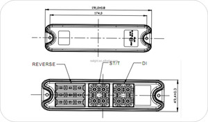10-80V Taillight Tail Parts Rear Lights Tricolor Taillights - Product Image 5