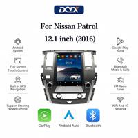 Radio para Auto con Pantalla Vertical Tesla de 12.1 Pulgadas para Nissan Patrol (2016-2019), con Unidad Principal Multimedia Inalámbrica Android Auto y CarPlay