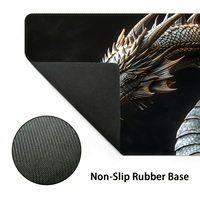 Grand tapis de souris à sublimation pour anime de jeu avec logo en caoutchouc écologique tapis de souris personnalisé blanc noir tapis de bureau blanc