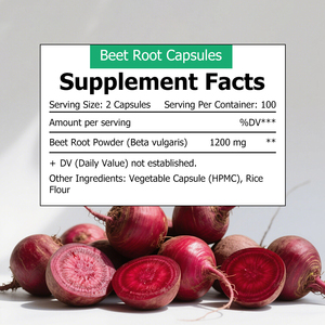 High Quality Beet Root Capsules Supports Athletic Performance Supports Healthy Energy Levels Supports Blood Pressure - Product Image 2