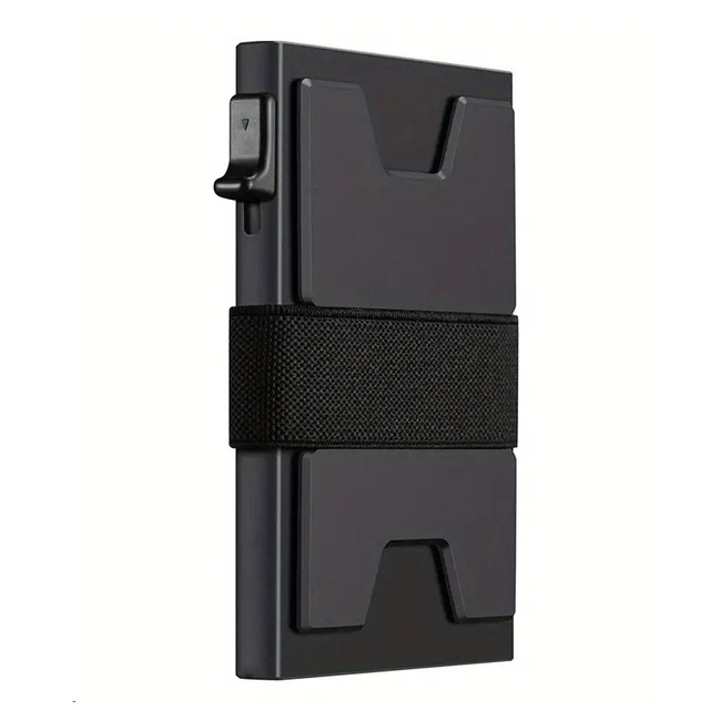 Aluminum Metal Pop up Mini Pocket Slim Men Card Wallet RFID Blocking Credit Card Holder/Ultra Thin Wallet