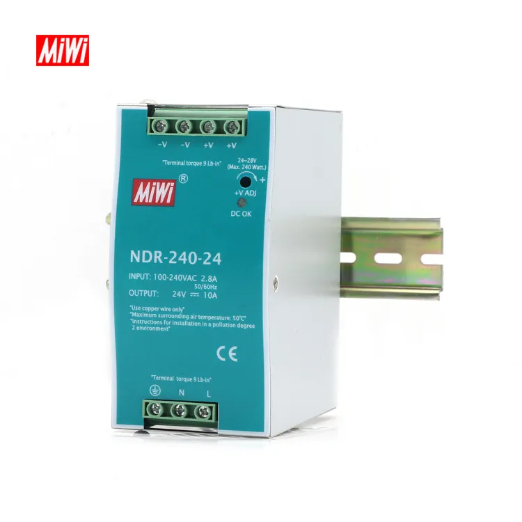 NDR-240-48 AC DC 240W 48V Din Rail Switching Power Supply