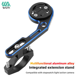 Yueli Bicycle Computer Mount Aluminum Alloy Adjustable Handlebar Mount For Mountain Bike Extendable Dual Color - Product Image 2