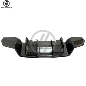 Diffuseur arrière en fibre de carbone sèche de style performance pour Audi R8 2016-2018, kit carrosserie lèvre arrière en carbone, pièces automobiles - Product Image 6