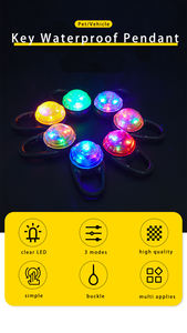 Tag Hewan Peliharaan Tahan Air Bercahaya di Malam Hari, Mudah Diketahui Kedudukannya, Dapat Diisi Ulang via USB, Liontin LED untuk Anjing, Lampu Jepit di Kalung - Product Image 5