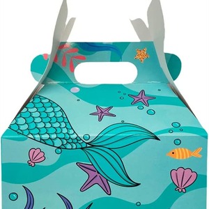 Boîte cadeau en papier irrégulier imprimée en quatre couleurs, personnalisable selon les besoins - Product Image 4