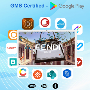 Android 14 Tablet 21.5 inci, Tablet sentuh dalam ruangan <span class=keywords><strong>LCD</strong></span> RK3568 <span class=keywords><strong>4</strong></span> + 64GB Tampilan Kios Digital opsional NFC POE untuk toko ritel - Product Image 4