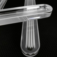 REALMAX Verre borosilicate transparent ignifuge et résistant à la chaleur, poli à rainures, pour jauge de niveau, vente en gros