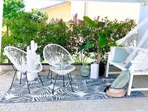 Yoho moderno muebles de exterior de alta calidad 3 uds <span class=keywords><strong>Bistro</strong></span> <span class=keywords><strong>Set</strong></span> jardín al aire libre colorido Acapulco juego de mesa y silla para balcón - Product Image 6