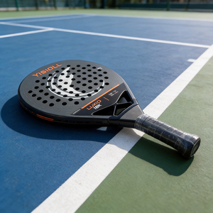 Raqueta de Pádel de Carbono 3K para Jugadores Intermedios de Club con Potencia Controlada, Superficie de Arena con Patrón 3D - Product Image 5