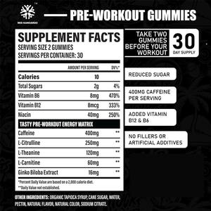 Gomitas preentrenamiento de etiqueta privada, suplementos de nutrición deportiva para hombres y mujeres, gomitas energéticas, gomitas con cafeína, gomitas con cafeína - Product Image 3