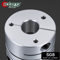 Coupleur de mouvement léger en alliage d'aluminium 304, pince à disque, sans jeu, haute vitesse, pour servomoteur, routeur CNC, encodeur de moteur pas à pas