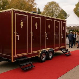 Baños Portátiles Móviles 2025, Elegantes Inodoros en Venta, Remolque de Baño de Lujo - Product Image 3