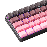 Clavier mécanique OEM FUN60 Ultra TMR/HE magnétique PBT noir rose, compatible multiplateforme, ergonomie RT 0,01 mm, touches multiples